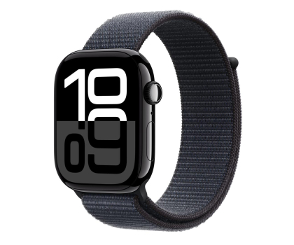 Smartwatch APPLE Watch 10 GPS 46mm koperta z aluminium (onyks) + opaska sportowa (atramentowy)